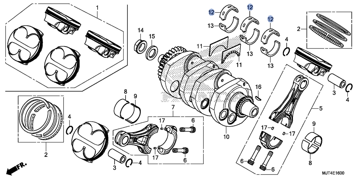 Honda OEM part 13335-MJT-E01