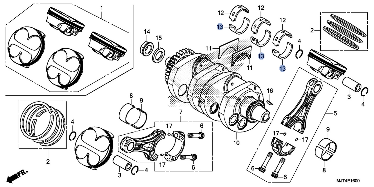 Honda OEM part 13344-MJT-E01