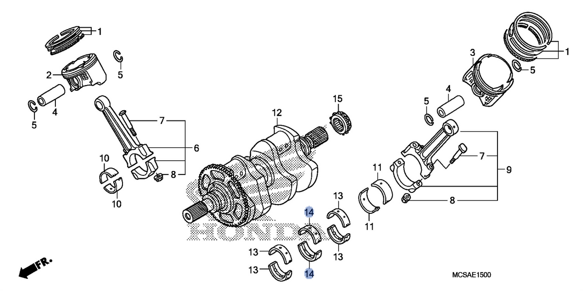 Honda OEM part 13367-MCS-003
