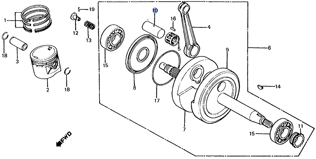 Honda OEM part 13381-436-300