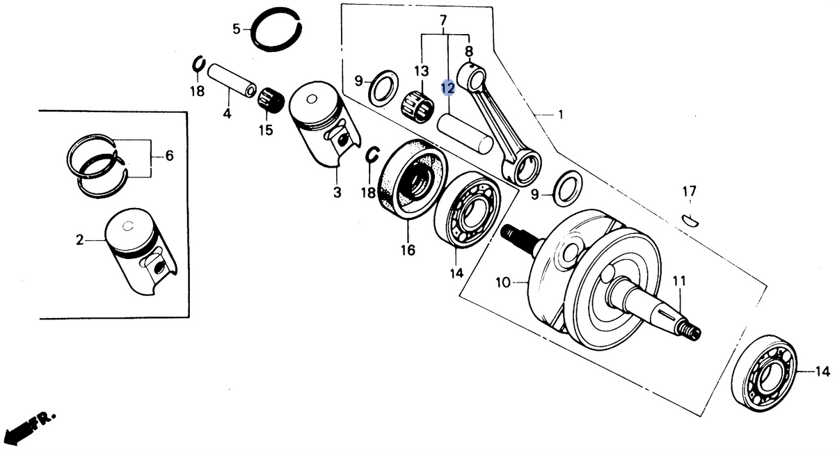 Honda OEM part 13384-GC4-710