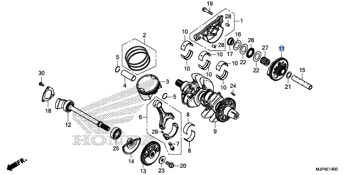 Honda OEM part 13400-MJP-G50
