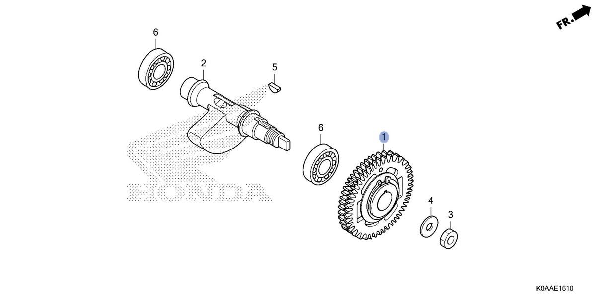 Honda OEM part 13410-K0A-DB0