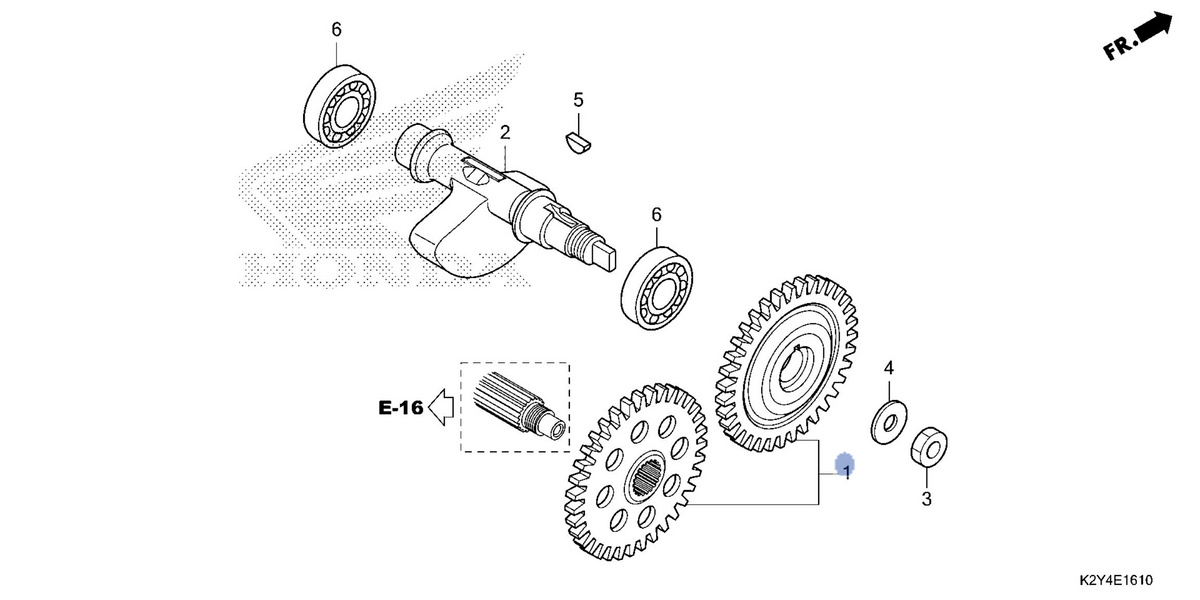 Honda OEM part 13410-K2Y-A00