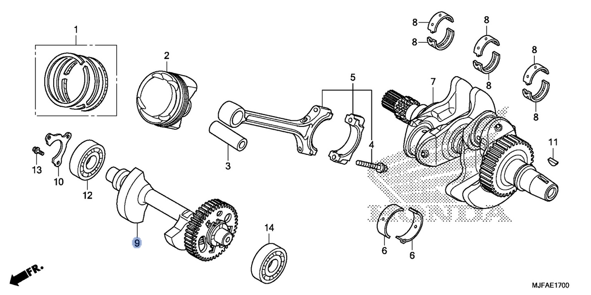 Honda OEM part 13410-MGS-D30