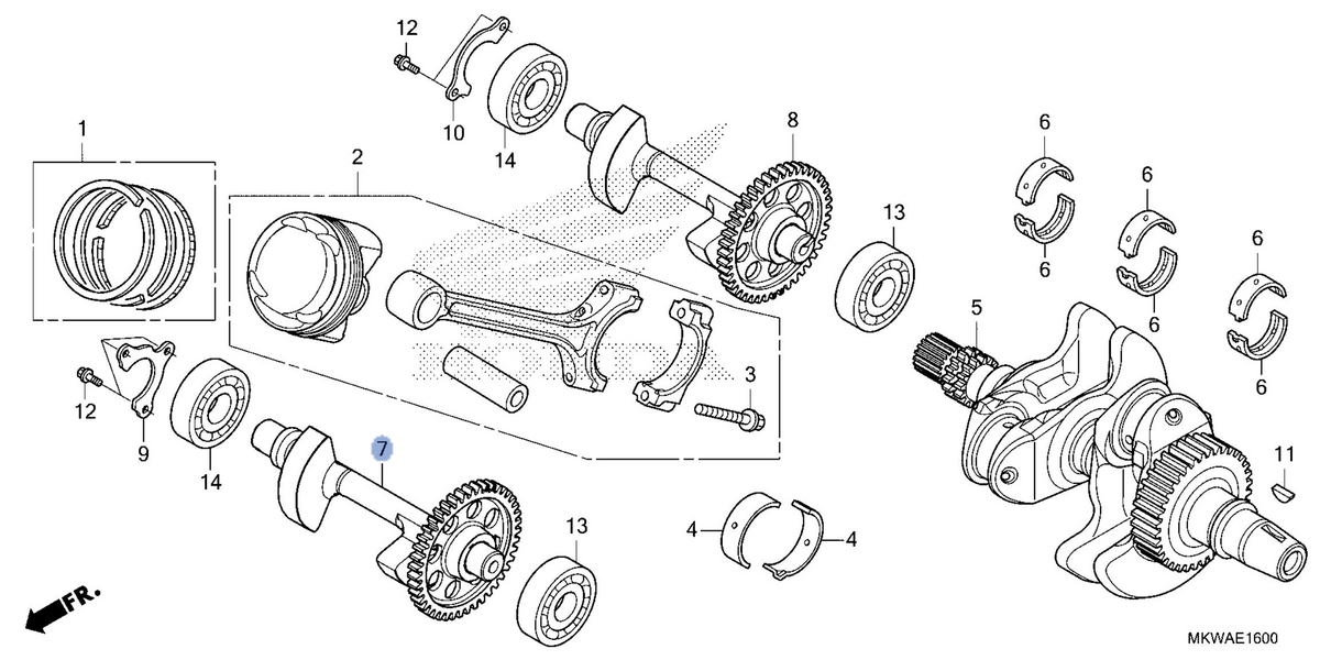 Honda OEM part 13410-MKT-D00