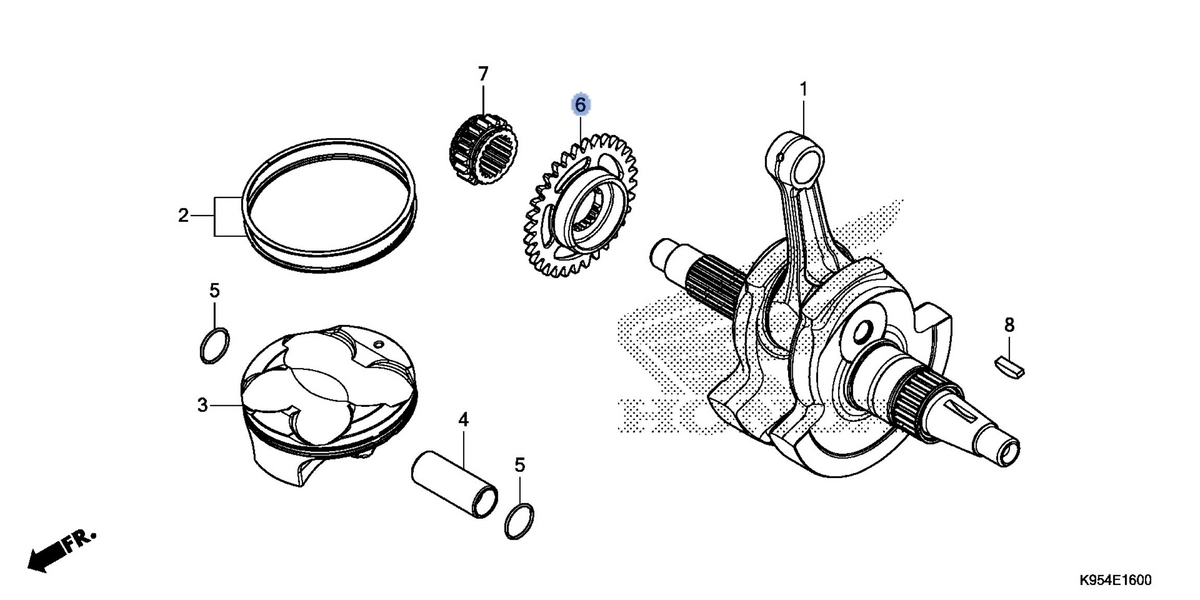 Honda OEM part 13411-K95-A20