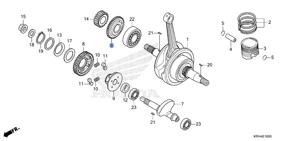 Honda OEM part 13411-KTT-900