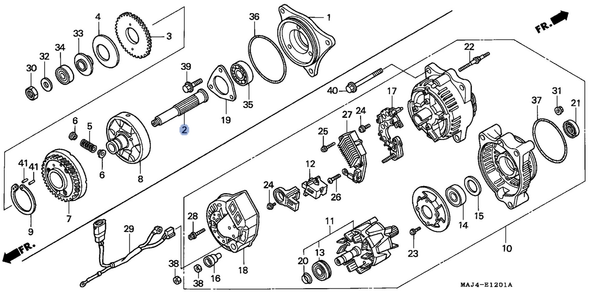 Honda OEM part 13411-MAJ-G20