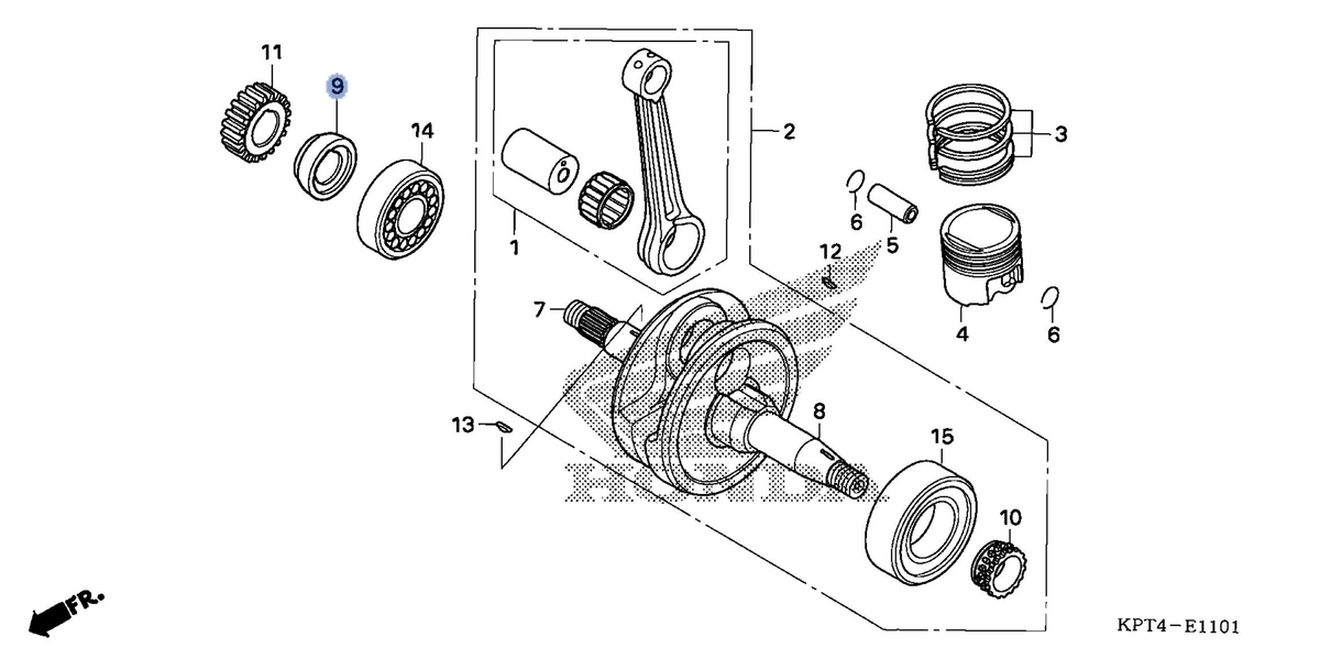 Honda OEM part 13412-KTE-910