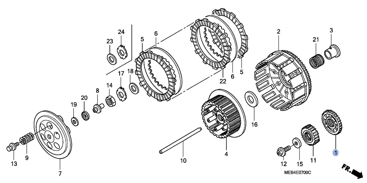Honda OEM part 13415-MEN-A10