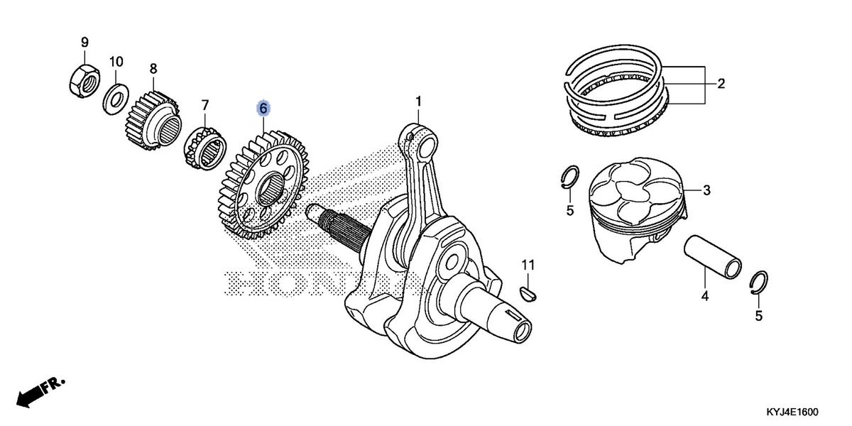 Honda OEM part 13417-KYJ-900