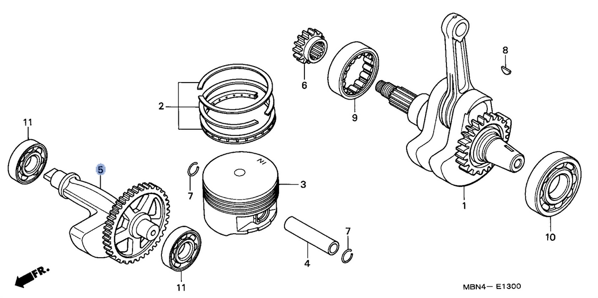 Honda OEM part 13420-MBN-670
