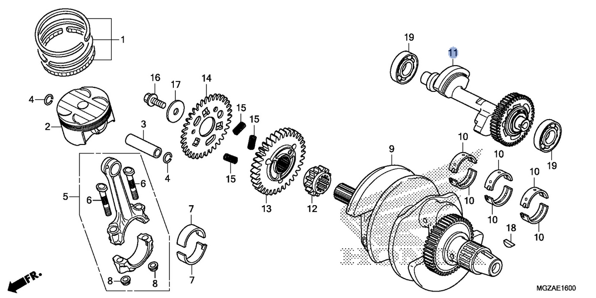 Honda OEM part 13420-MGZ-D01