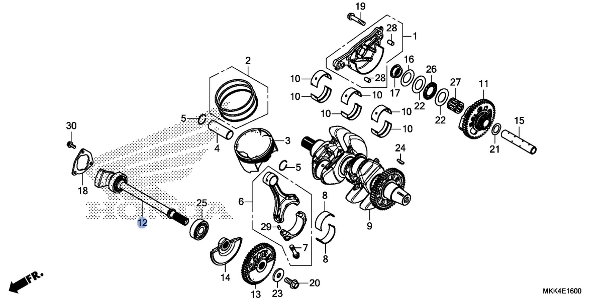 Honda OEM part 13420-MKK-D00