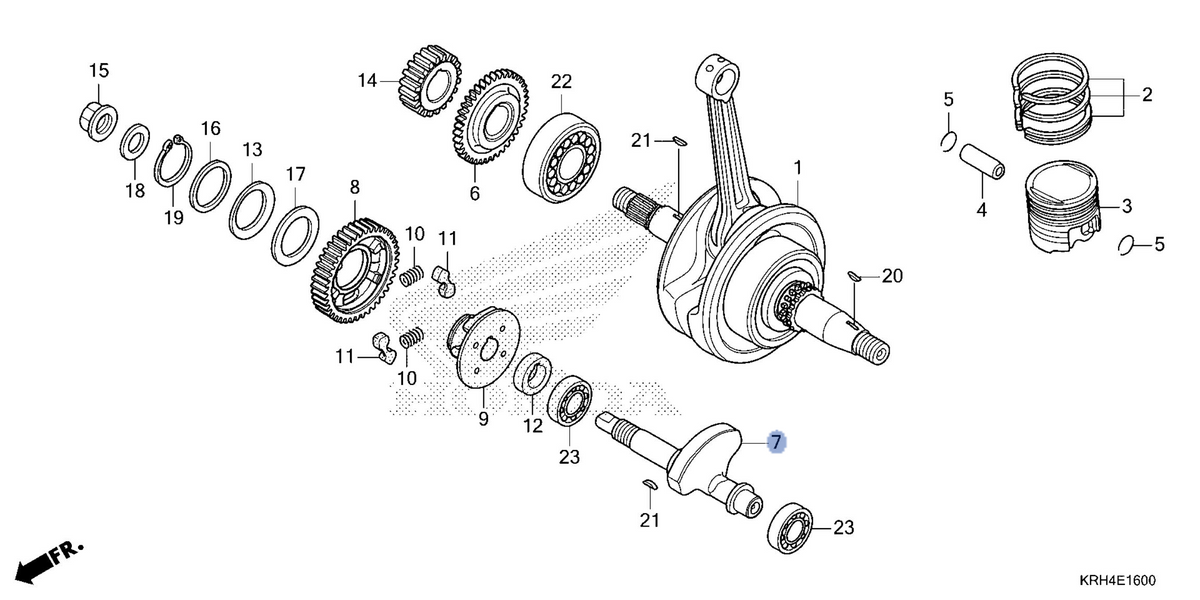 Honda OEM part 13421-KRM-840