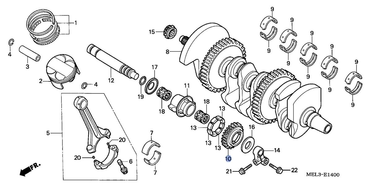 Honda OEM part 13421-MEL-D20