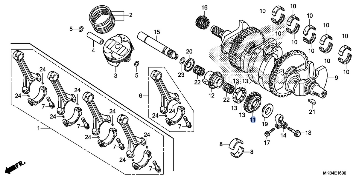 Honda OEM part 13421-MFL-000