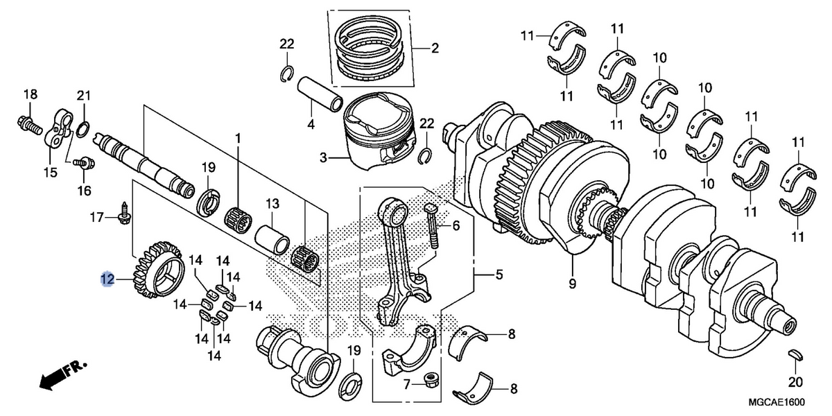 Honda OEM part 13421-MGC-N21