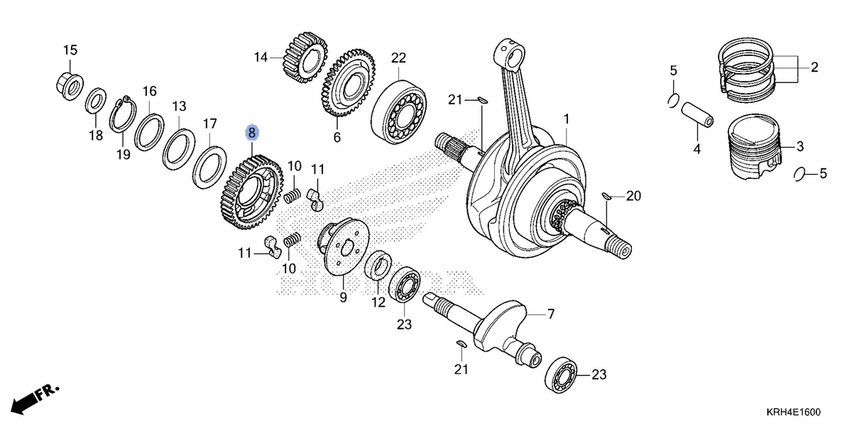 Honda OEM part 13422-KTT-900