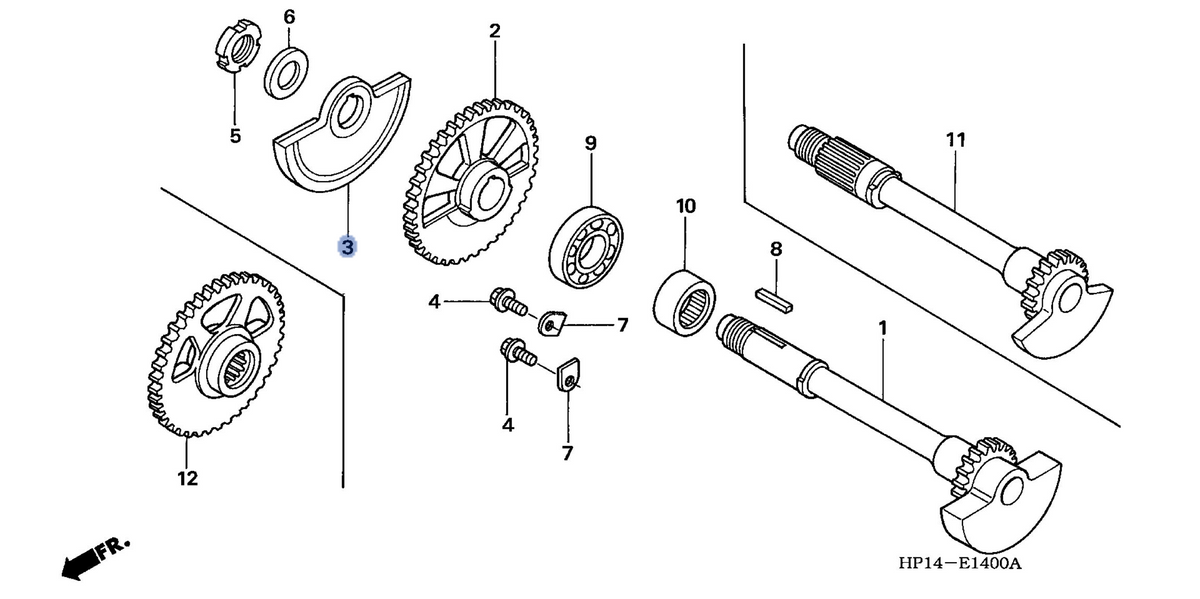Honda OEM part 13423-HP1-670
