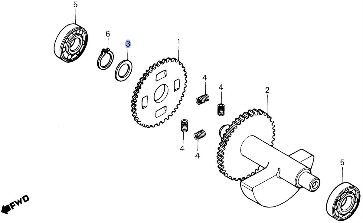 Honda OEM part 13423-MG2-003