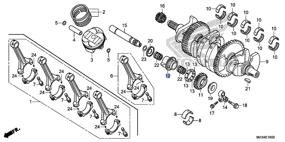 Honda OEM part 13430-MFL-000