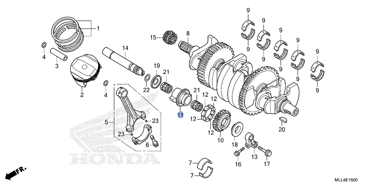 Honda OEM part 13430-MLL-D00