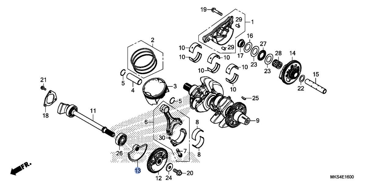 Honda OEM part 13433-MKS-E00