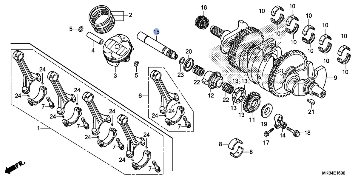 Honda OEM part 13440-MKF-D40