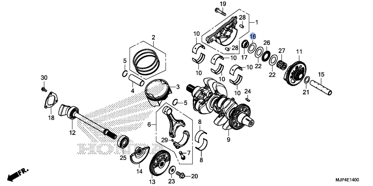 Honda OEM part 13446-MJP-G50