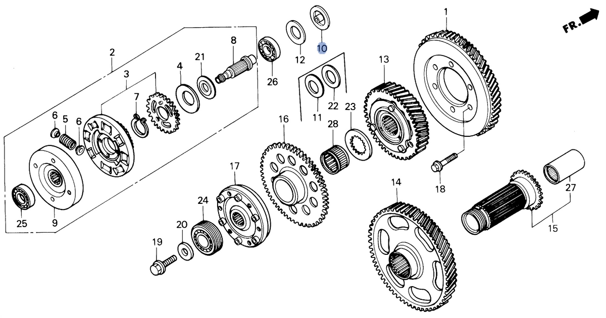 Honda OEM part 13459-MT8-000