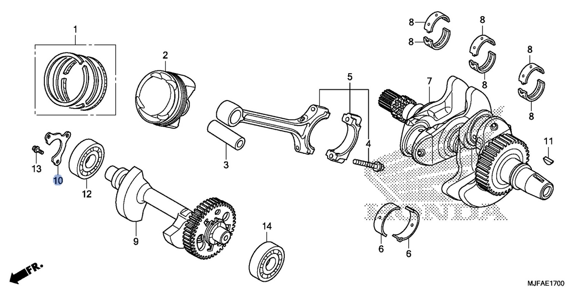 Honda OEM part 13481-MGS-D30