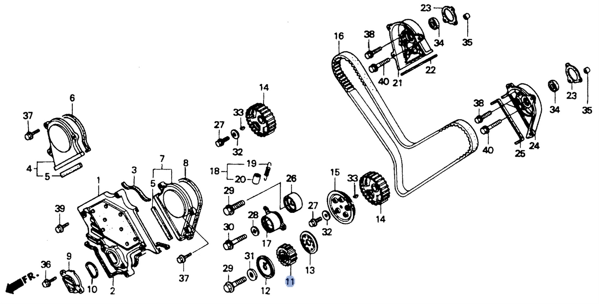 Honda OEM part 13621-PM3-013