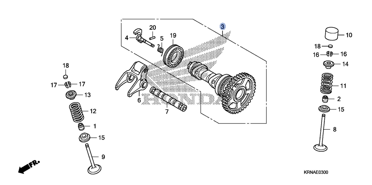 Honda OEM part 14000-KRN-A40