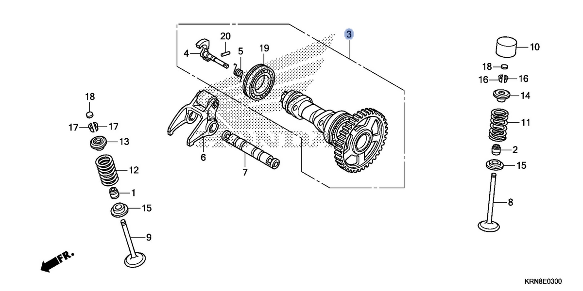 Honda OEM part 14000-KRN-B10