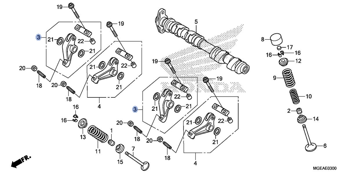 Honda OEM part 14010-MGE-000