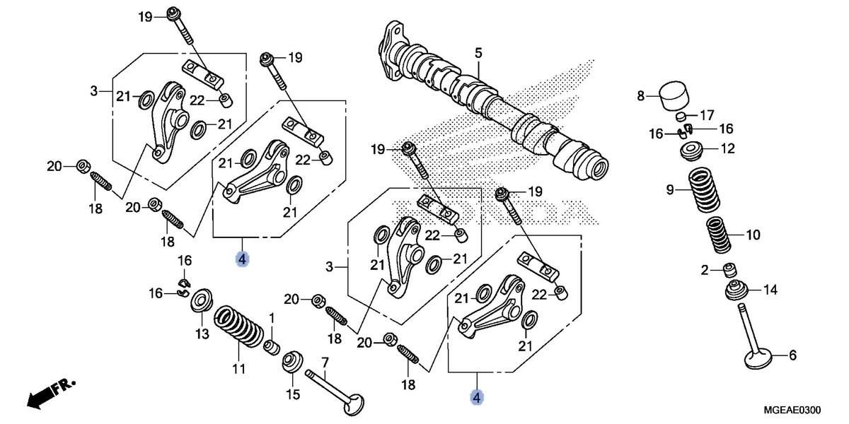 Honda OEM part 14020-MGE-000