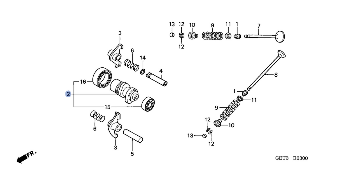 Honda OEM part 14100-GET-000