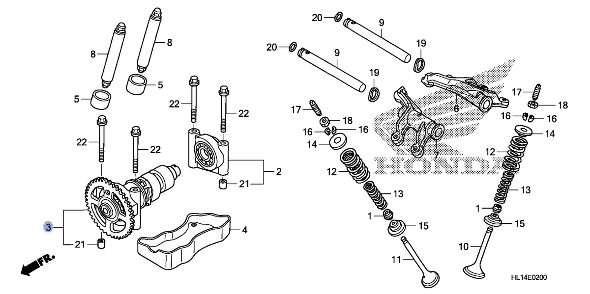 Honda OEM part 14100-HL1-A00