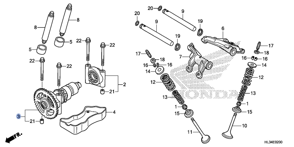 Honda OEM part 14100-HL3-A40