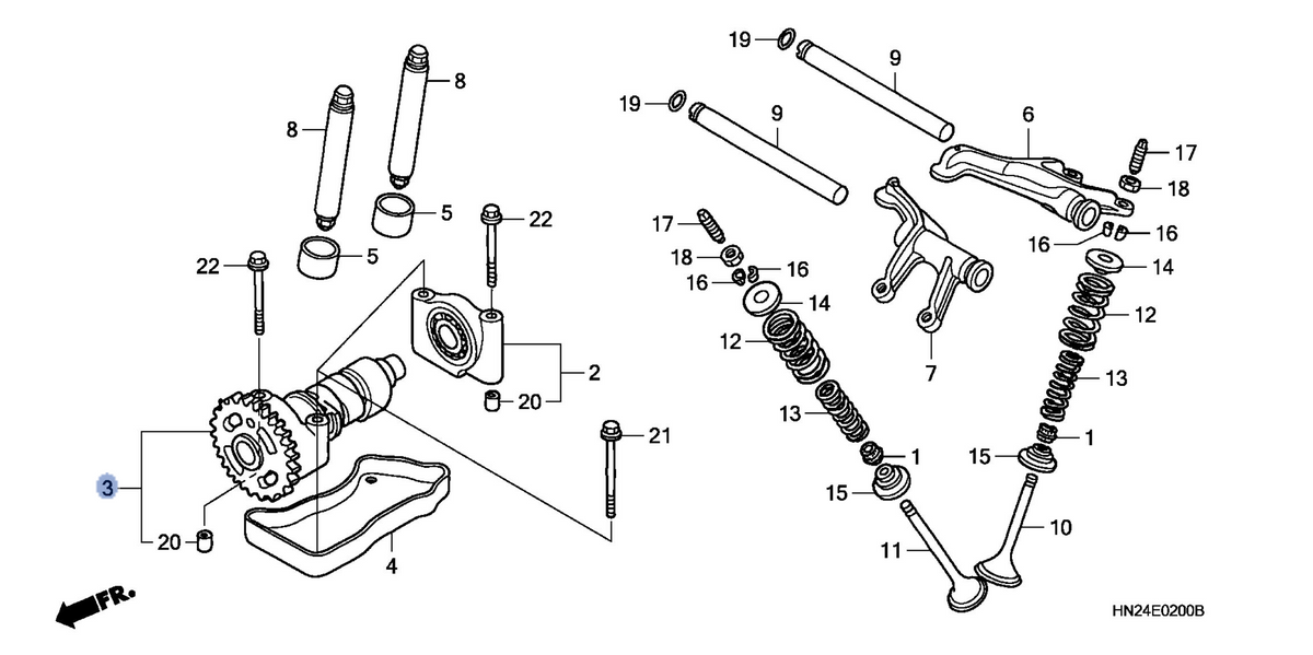 Honda OEM part 14100-HN2-P00