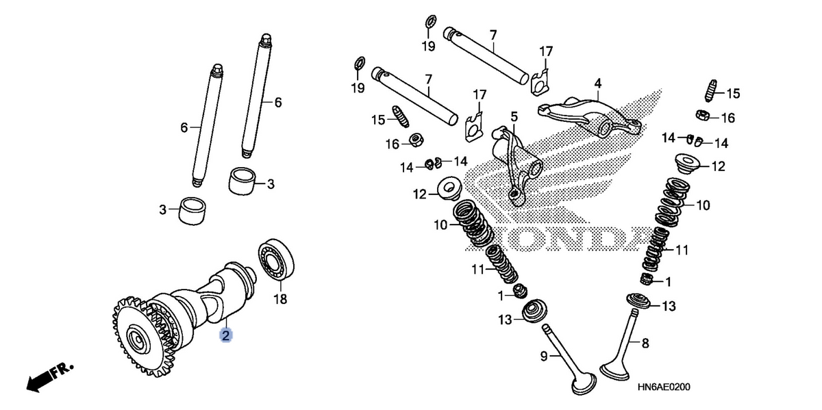 Honda OEM part 14100-HN6-000