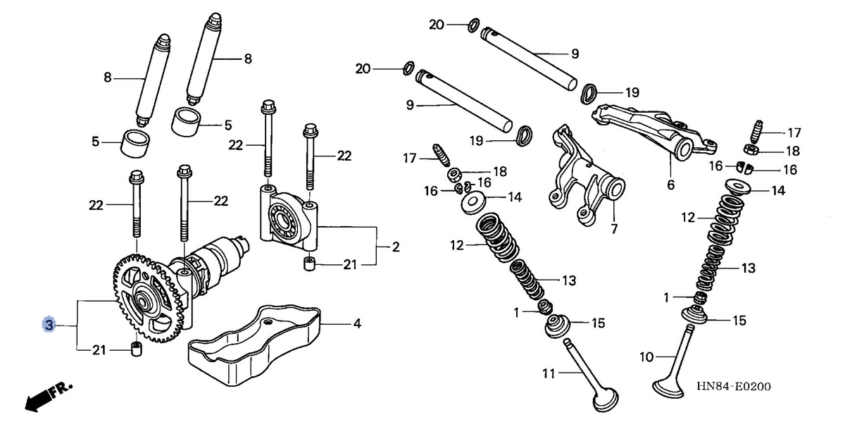 Honda OEM part 14100-HN8-P00