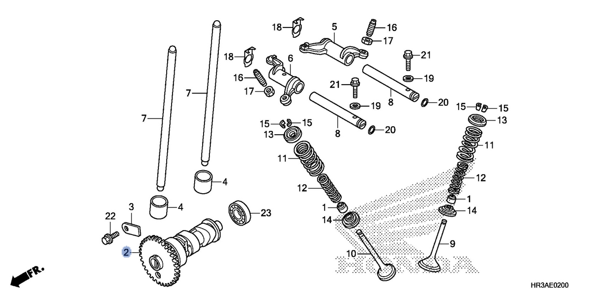Honda OEM part 14100-HR3-A60