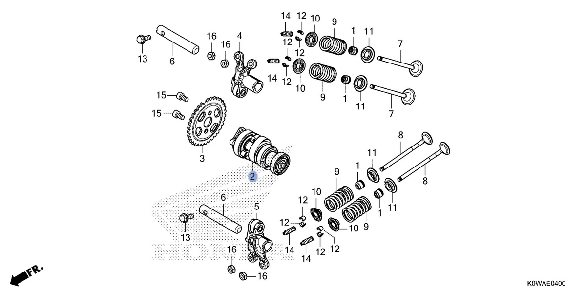 Honda OEM part 14100-K0S-V00