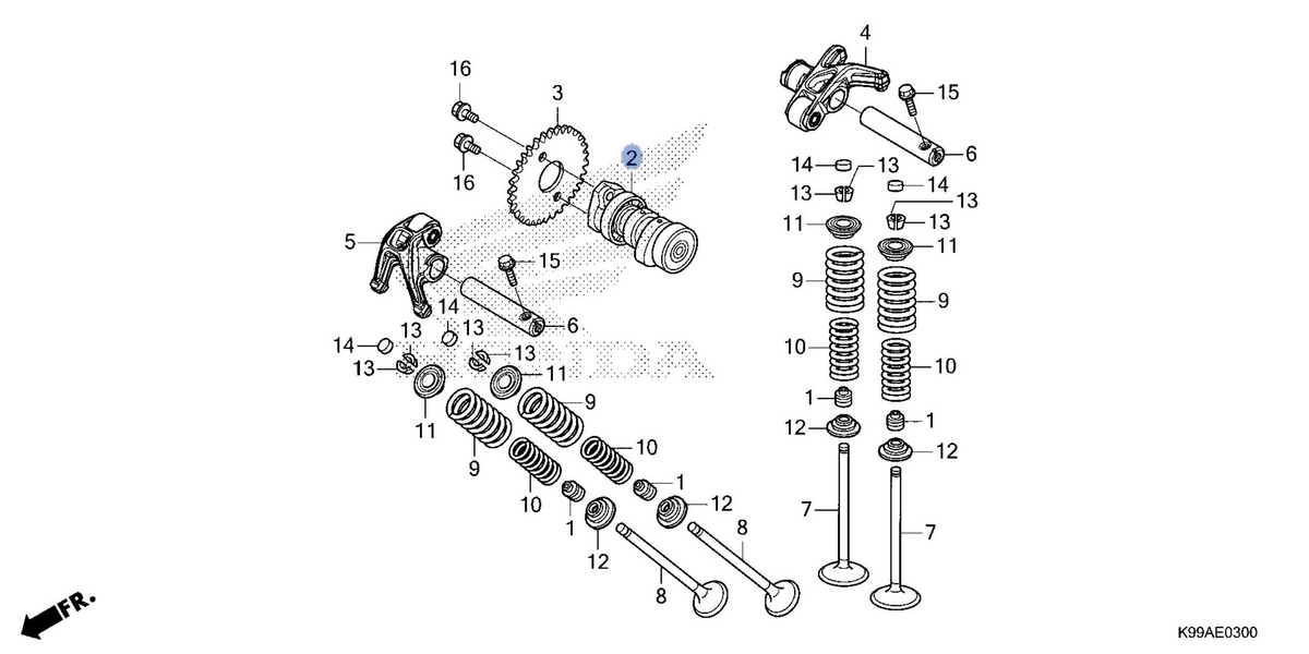 Honda OEM part 14100-K2K-B00