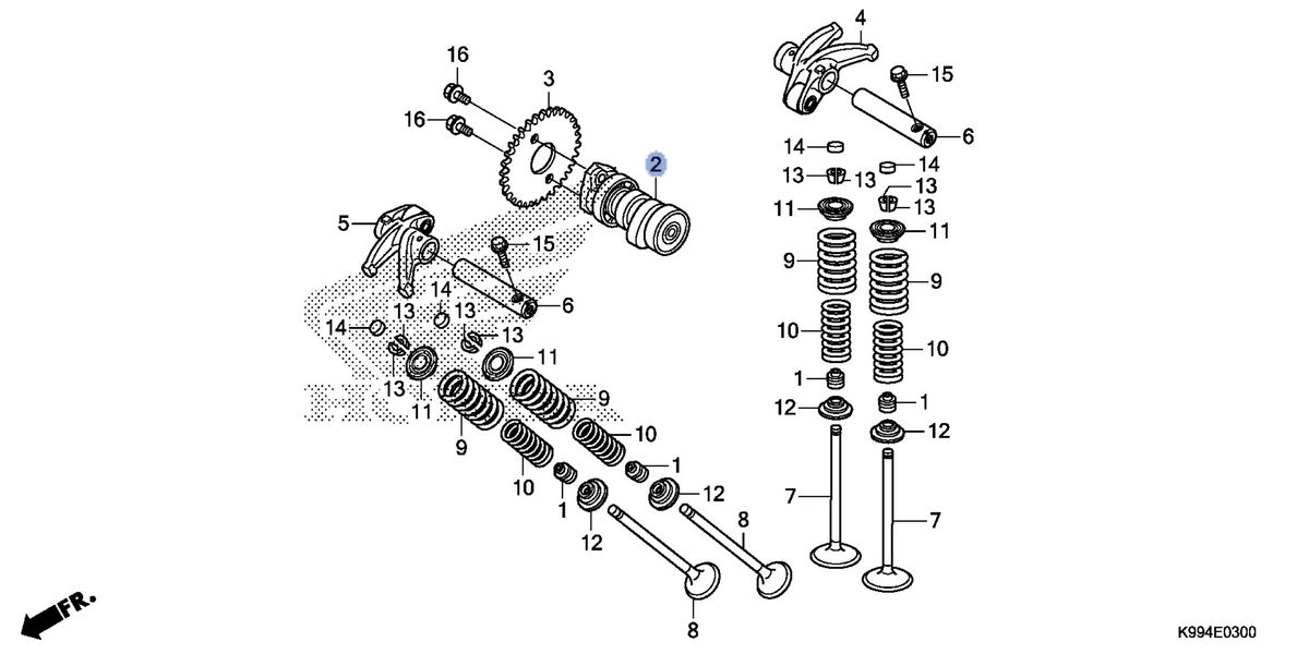 Honda OEM part 14100-K31-900