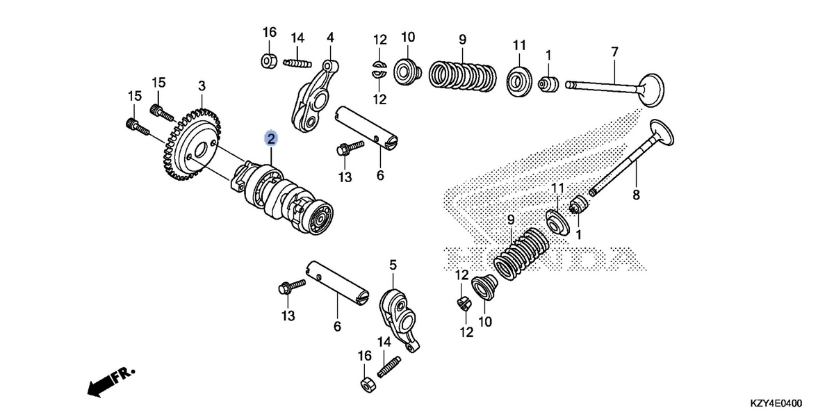 Honda OEM part 14100-K35-J00