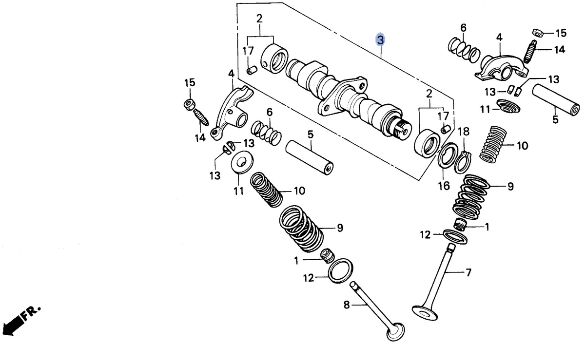Honda OEM part 14100-KR3-600